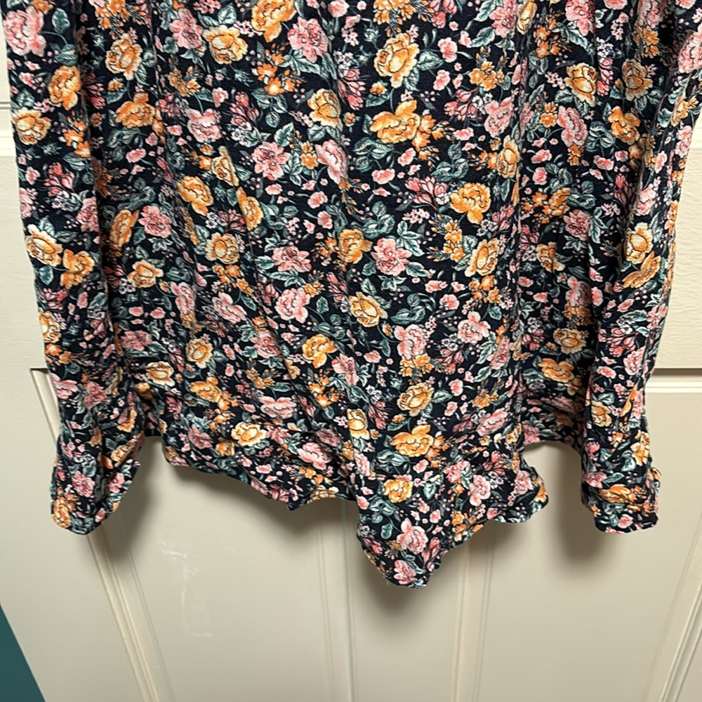 Old Navy Floral Linen Mini Dress - Gem Old Navy Floral Linen Mini Dress - Gem